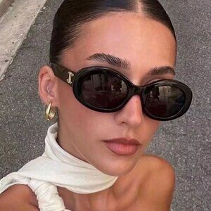 Celine CL40194 Triomphe Oval Women's Sunglasses Travel Authentic + Original Box